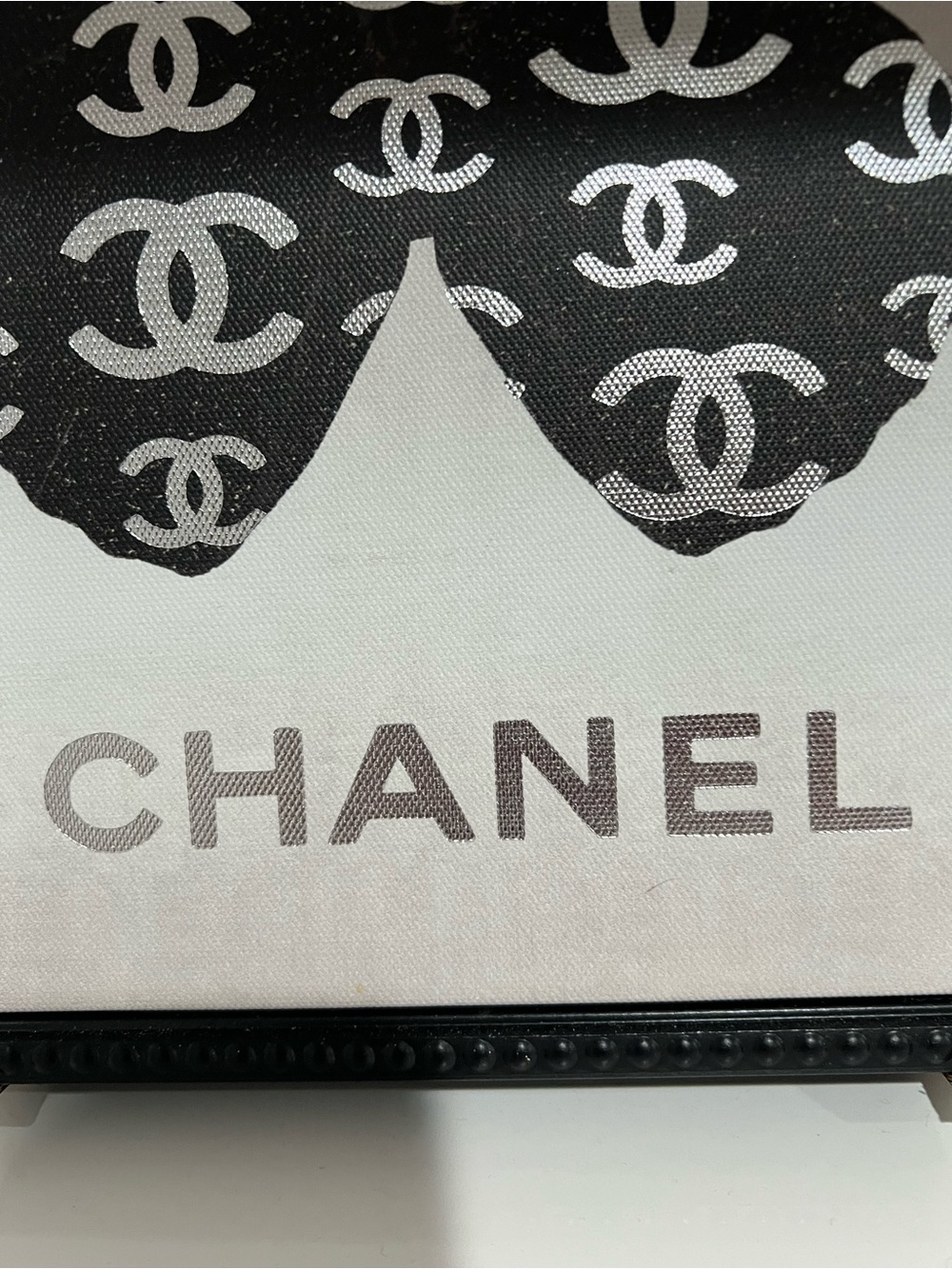 CHANEL-INSPIRED Black Logo Butterfly Wall Art - Picture 5 of 5